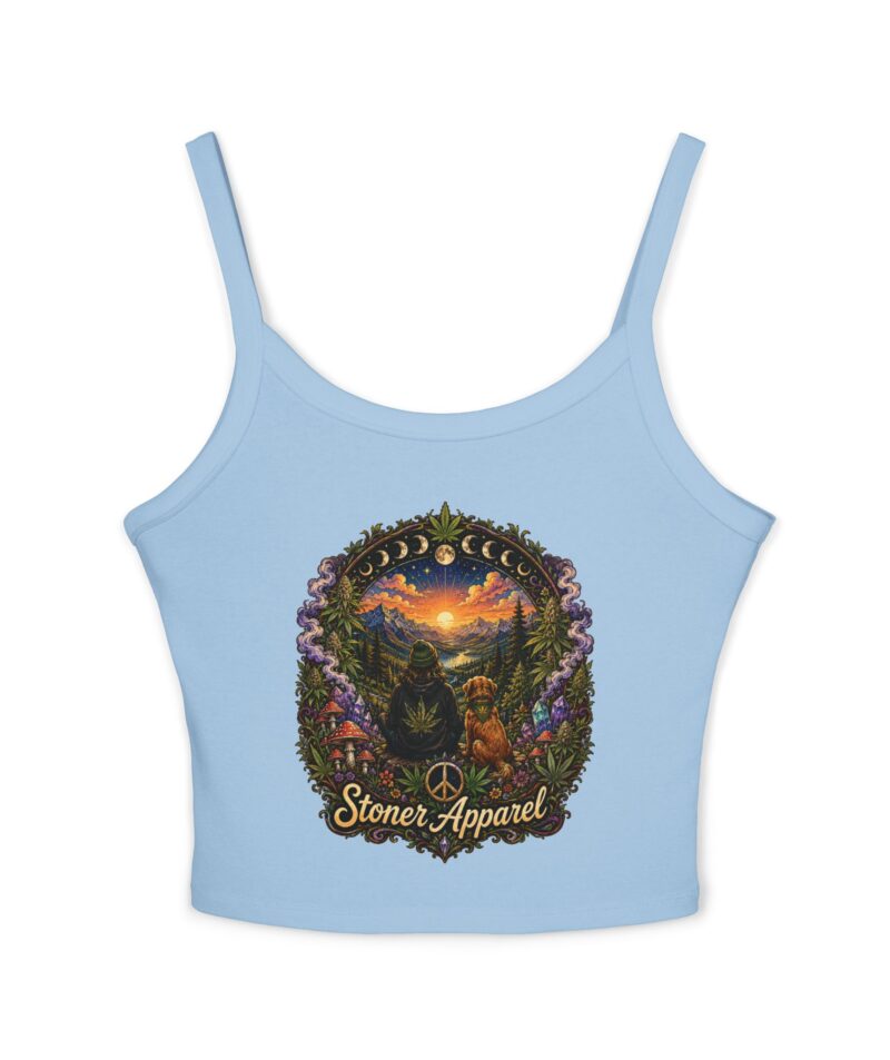 Stoner Apparel "Golden Hour" Women's Spaghetti Strap Graphic Tank Top