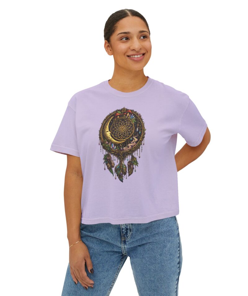 Stoner Apparel Women's Boxy Tee "Dreamcatcher" Crop Top