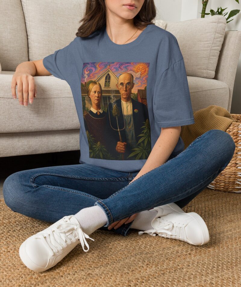 Stoner Apparel 'American Gothic' Parody Art Tee