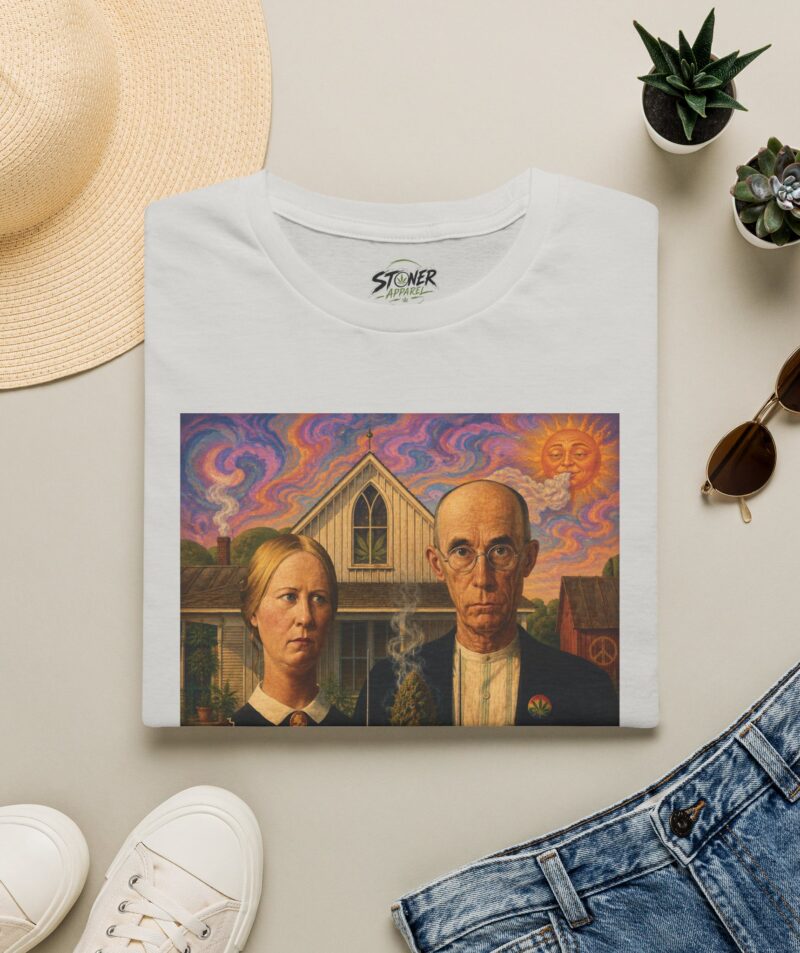 Stoner Apparel 'American Gothic' Parody Art Tee