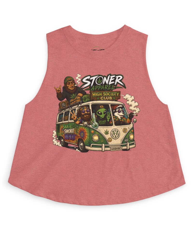 Stoner Apparel 'High Society Club' Crop Top