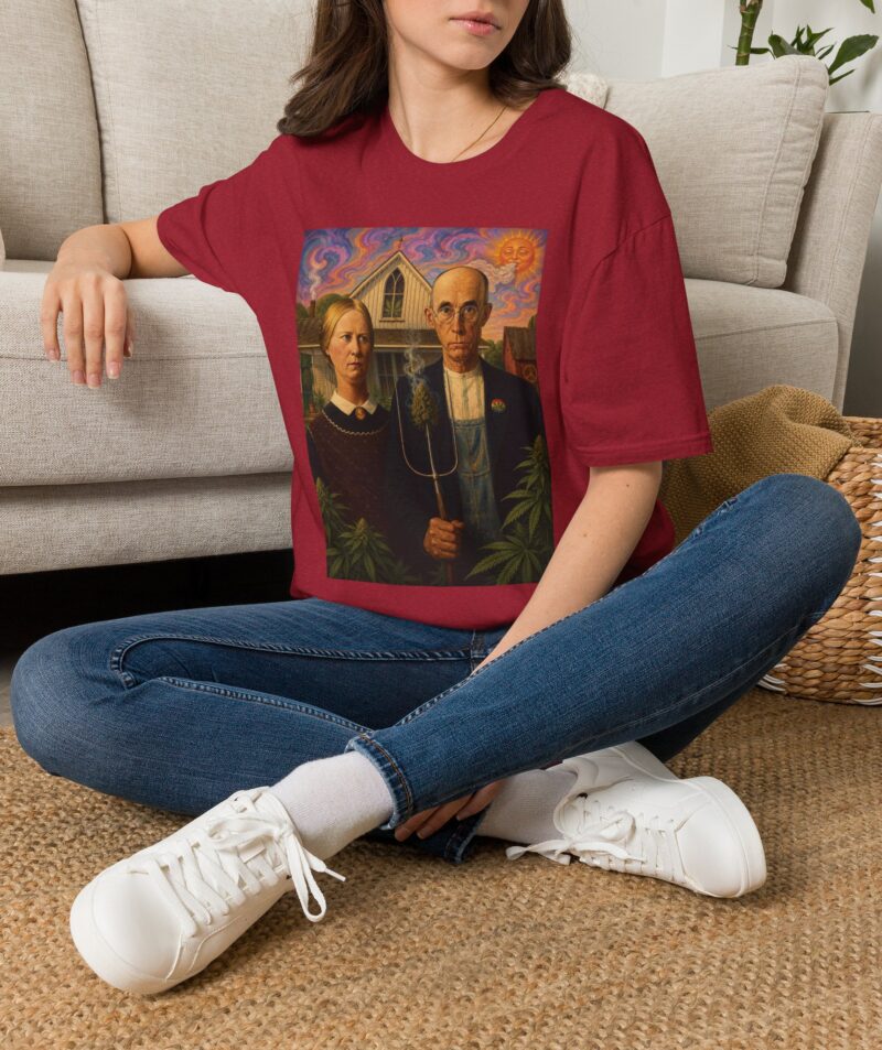 Stoner Apparel 'American Gothic' Parody Art Tee