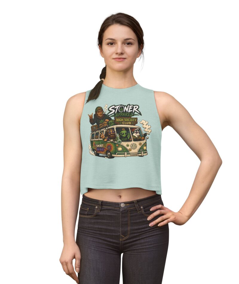 Stoner Apparel 'High Society Club' Crop Top