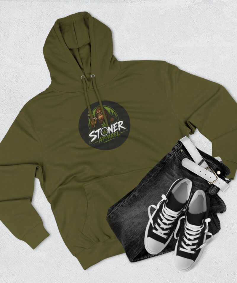 Stoner Apparel Hoodie - Smoking Sasquatch Fleece Pullover