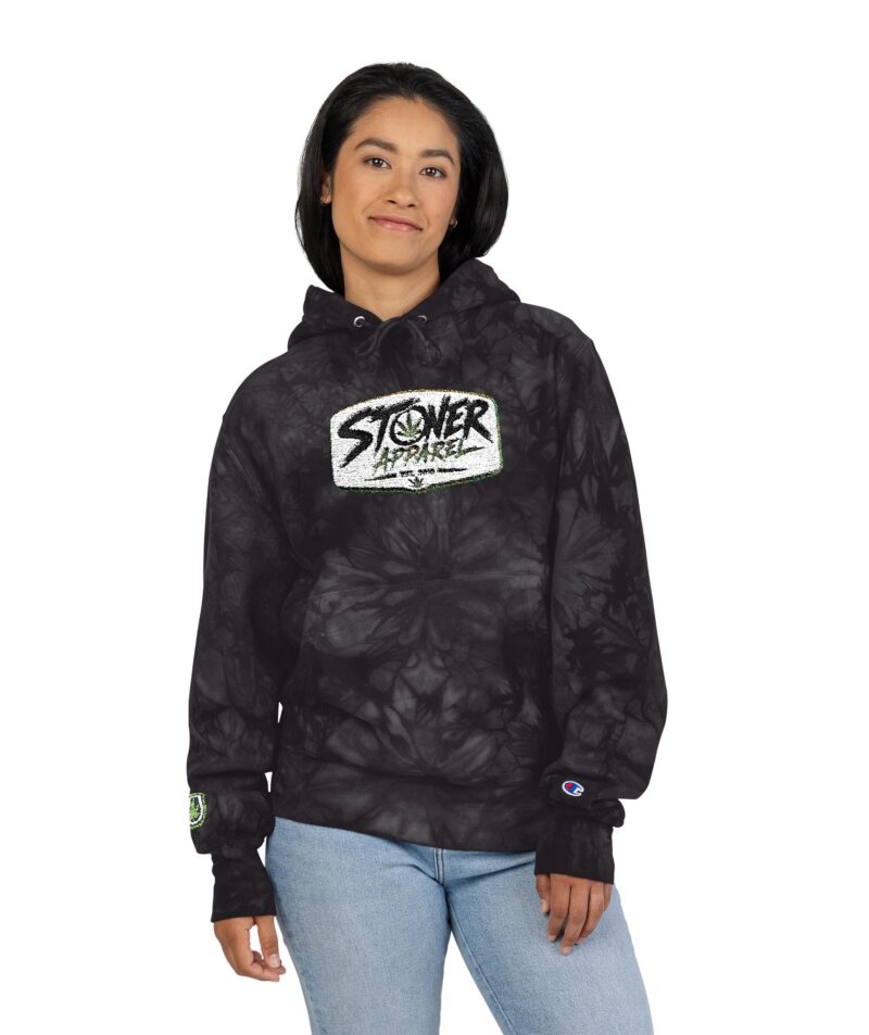 Stoner Apparel Logo Tie-Dye Hoodie (Embroidery)