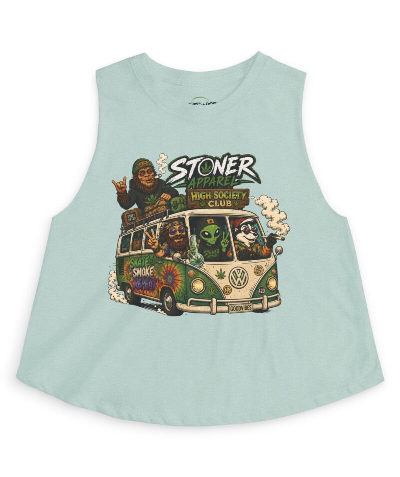 Stoner Apparel 'High Society Club' Crop Top