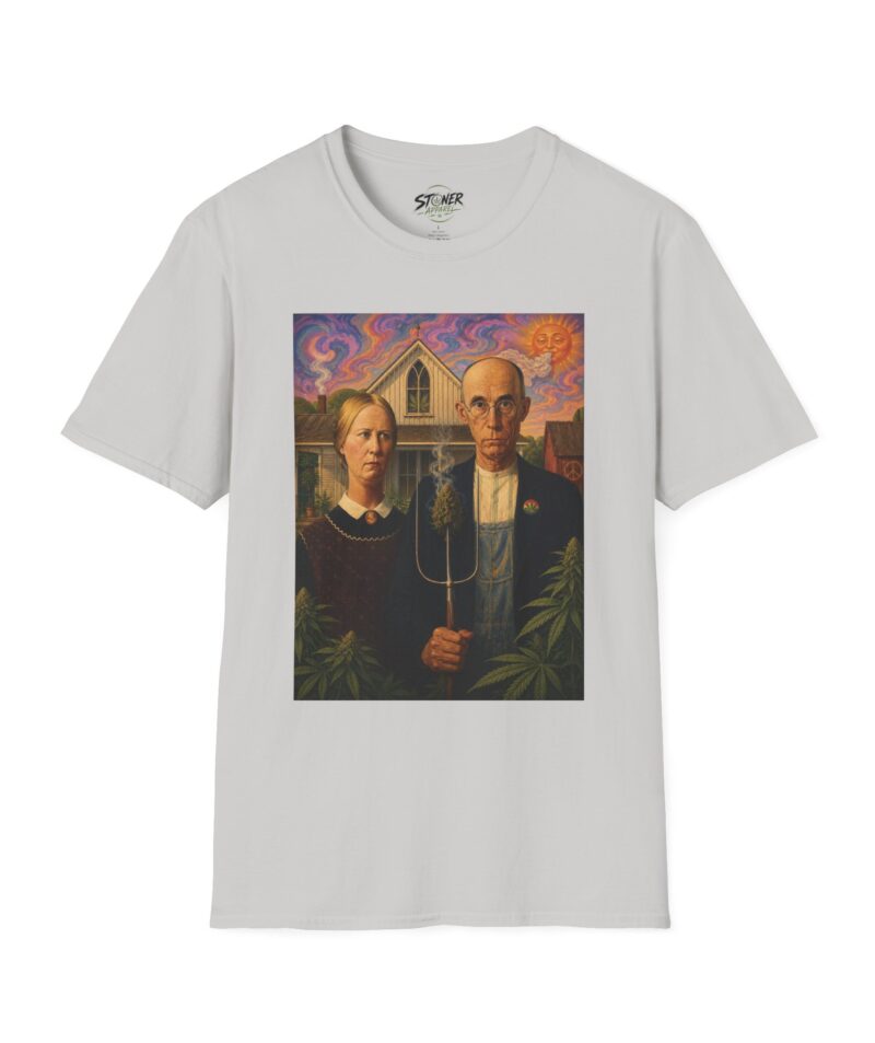 Stoner Apparel 'American Gothic' Parody Art Tee