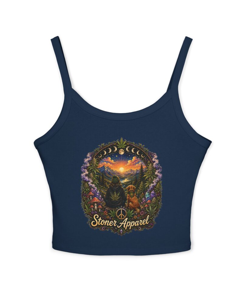 Stoner Apparel "Golden Hour" Women's Spaghetti Strap Graphic Tank Top