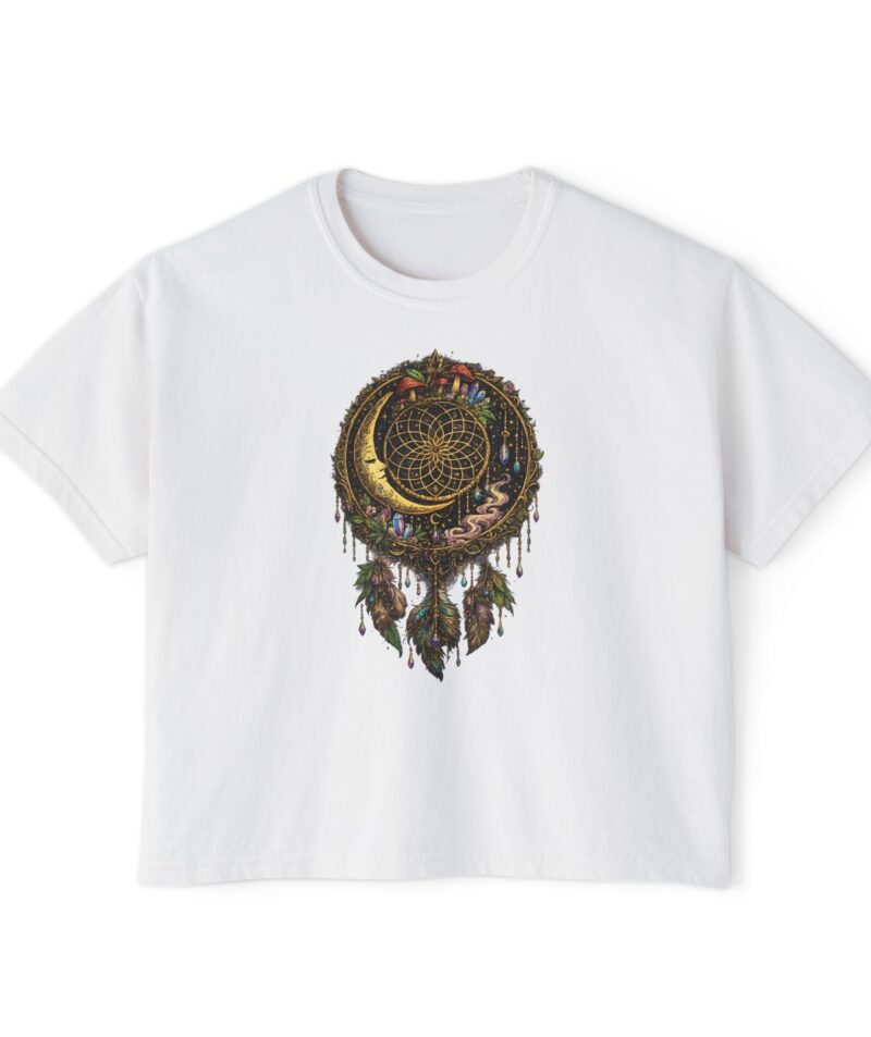 Stoner Apparel Women's Boxy Tee "Dreamcatcher" Crop Top