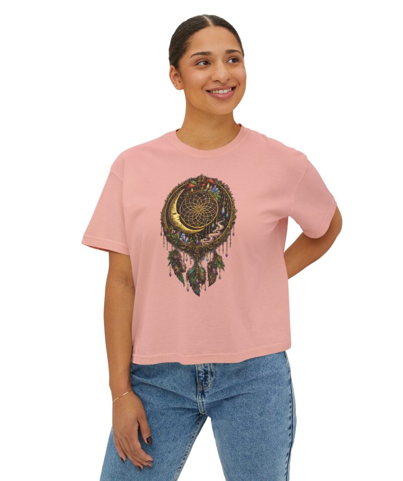 Stoner Apparel Women's Boxy Tee "Dreamcatcher" Crop Top