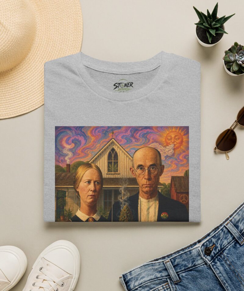 Stoner Apparel 'American Gothic' Parody Art Tee