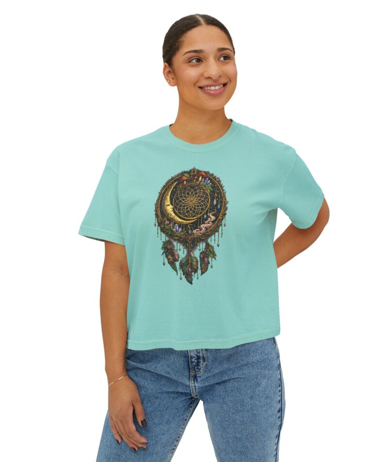 Stoner Apparel Women's Boxy Tee "Dreamcatcher" Crop Top
