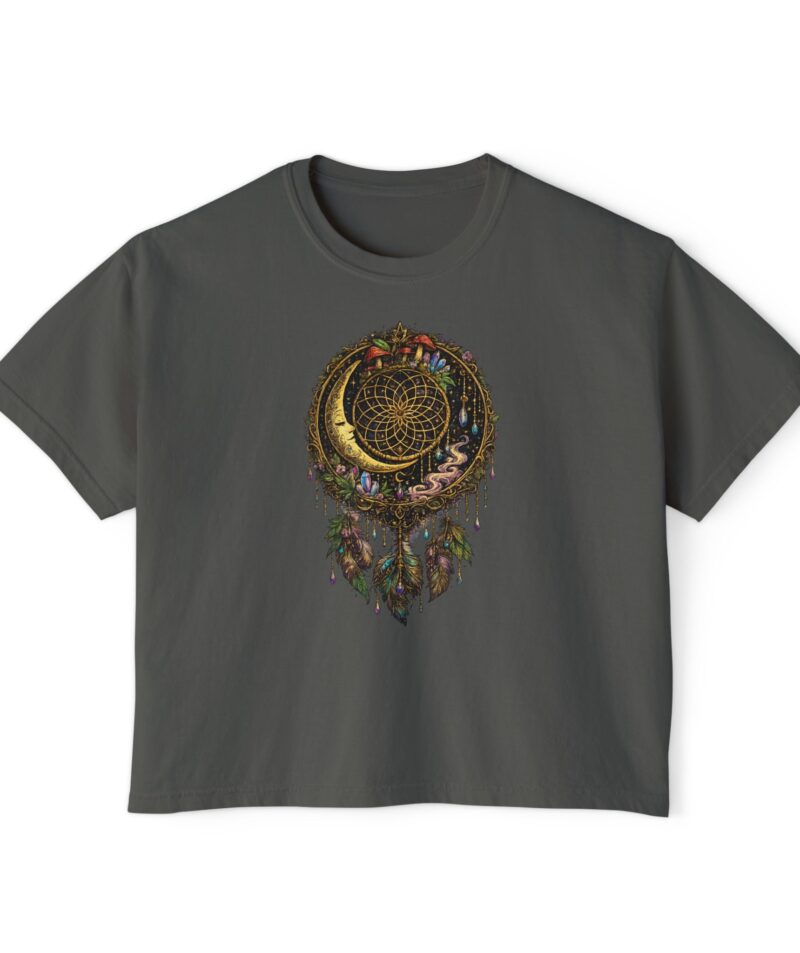 Stoner Apparel Women's Boxy Tee "Dreamcatcher" Crop Top