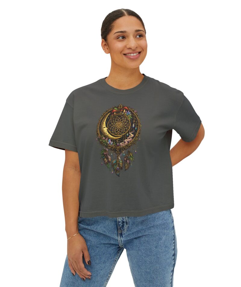 Stoner Apparel Women's Boxy Tee "Dreamcatcher" Crop Top