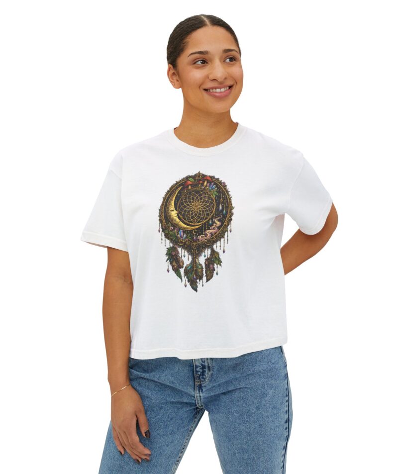 Stoner Apparel Women's Boxy Tee "Dreamcatcher" Crop Top