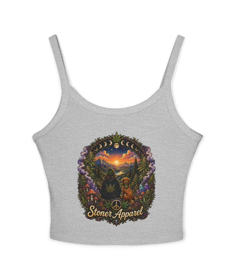 Stoner Apparel "Golden Hour" Women's Spaghetti Strap Graphic Tank Top