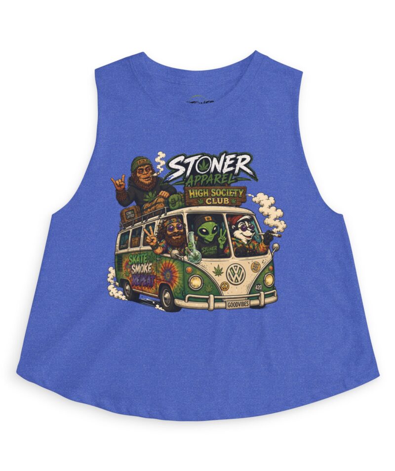 Stoner Apparel 'High Society Club' Crop Top