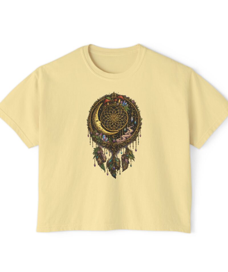Stoner Apparel Women's Boxy Tee "Dreamcatcher" Crop Top