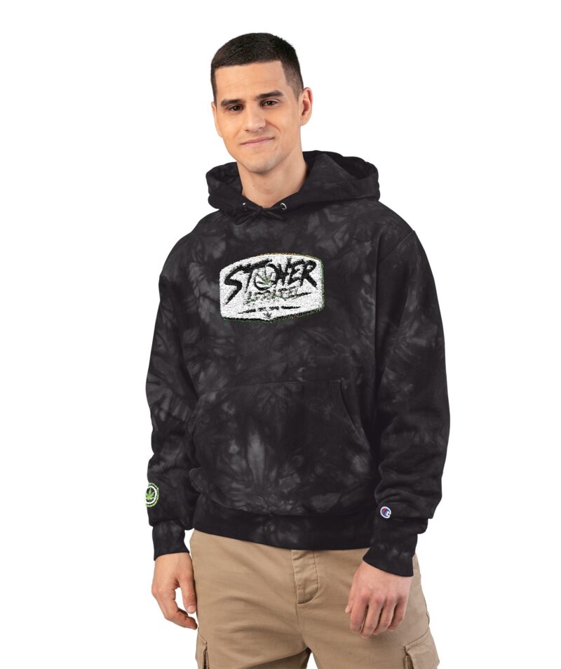 Stoner Apparel Logo Tie-Dye Hoodie (Embroidery)