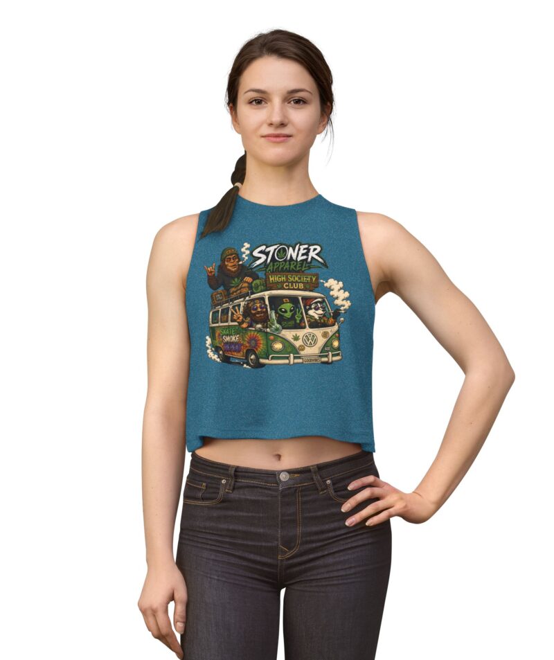 Stoner Apparel 'High Society Club' Crop Top