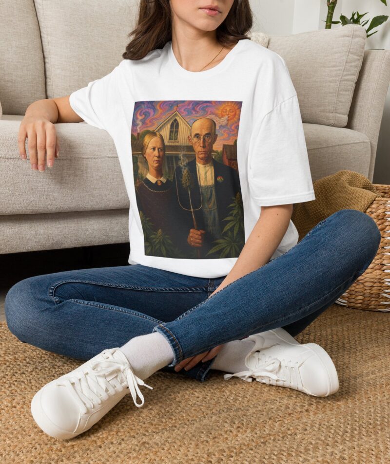 Stoner Apparel 'American Gothic' Parody Art Tee