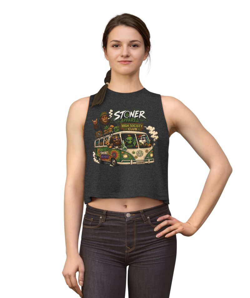 Stoner Apparel 'High Society Club' Crop Top
