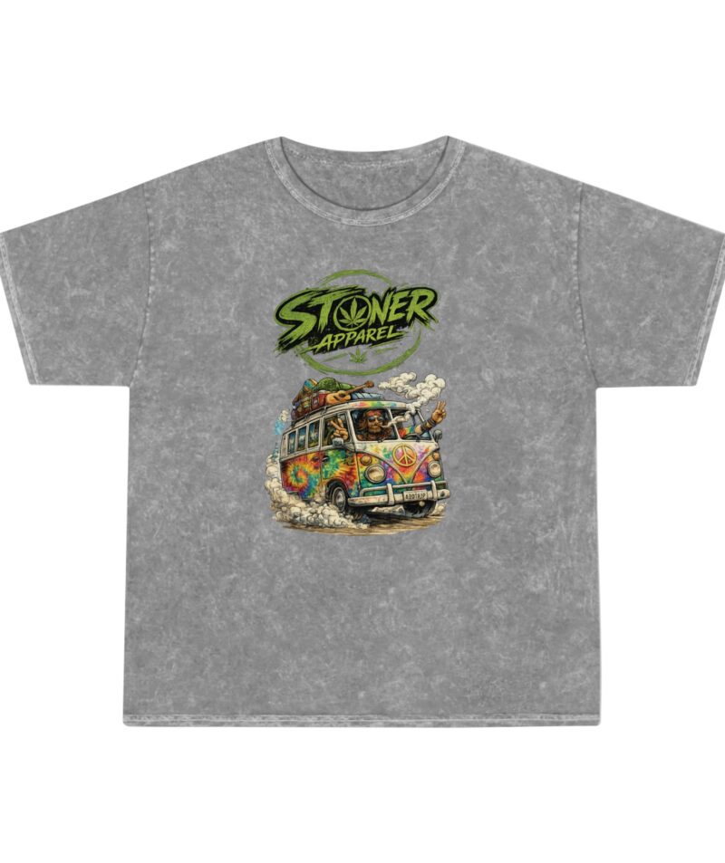 Stoner Hippie Bus Mineral Wash T-Shirt