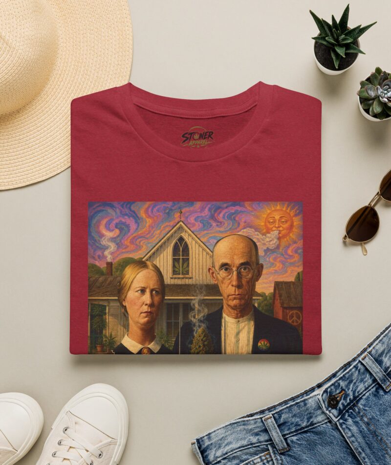 Stoner Apparel 'American Gothic' Parody Art Tee