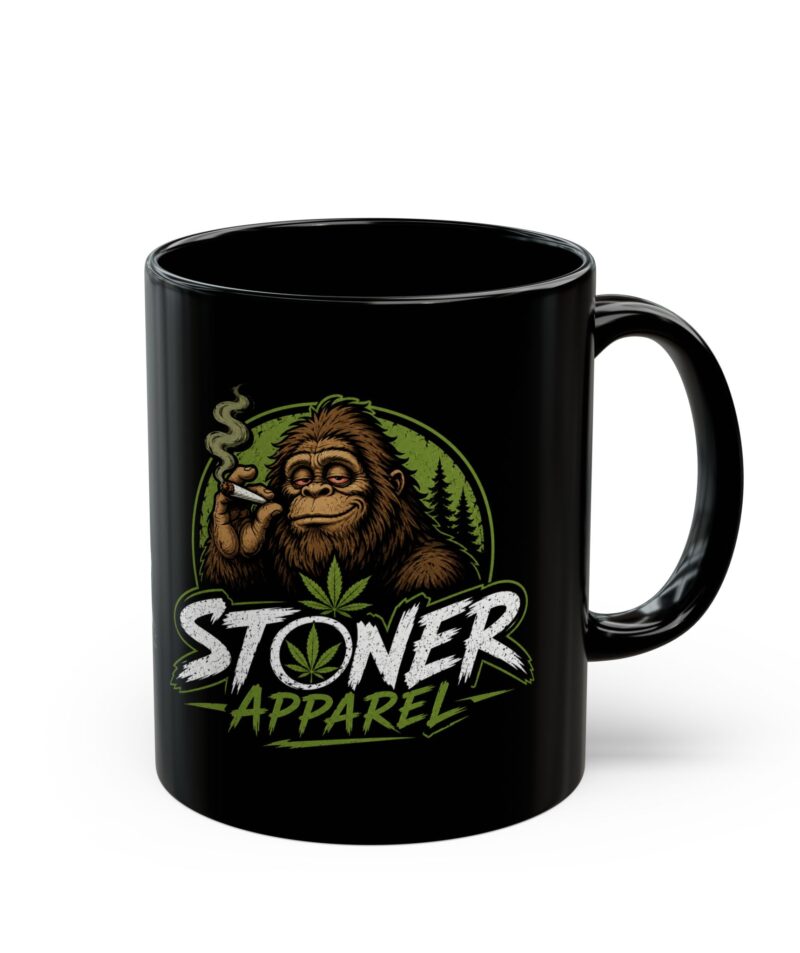 Stoner Sasquatch Black Mug (11oz, 15oz)