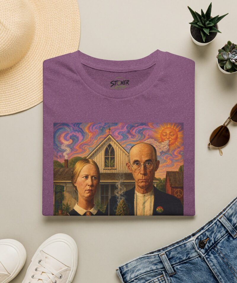 Stoner Apparel 'American Gothic' Parody Art Tee