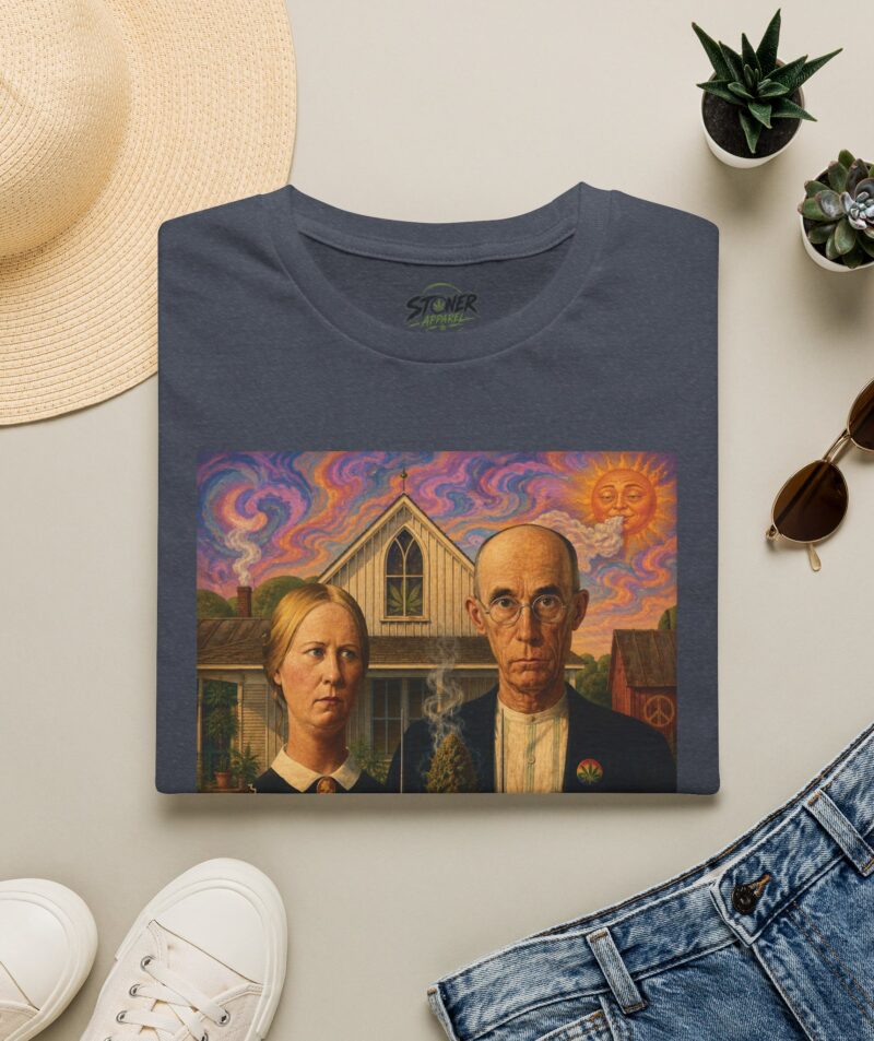 Stoner Apparel 'American Gothic' Parody Art Tee