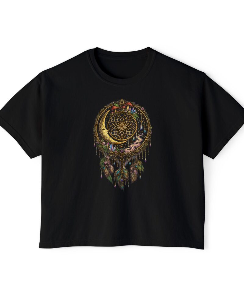 Stoner Apparel Women's Boxy Tee "Dreamcatcher" Crop Top