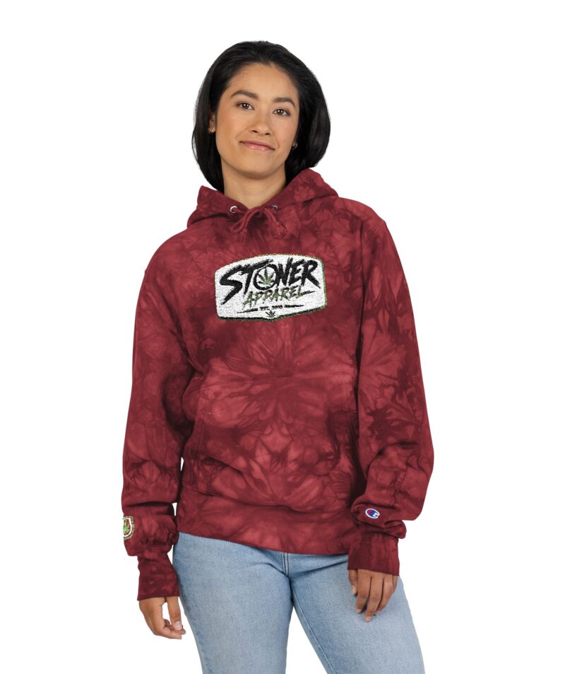 Stoner Apparel Logo Tie-Dye Hoodie (Embroidery)