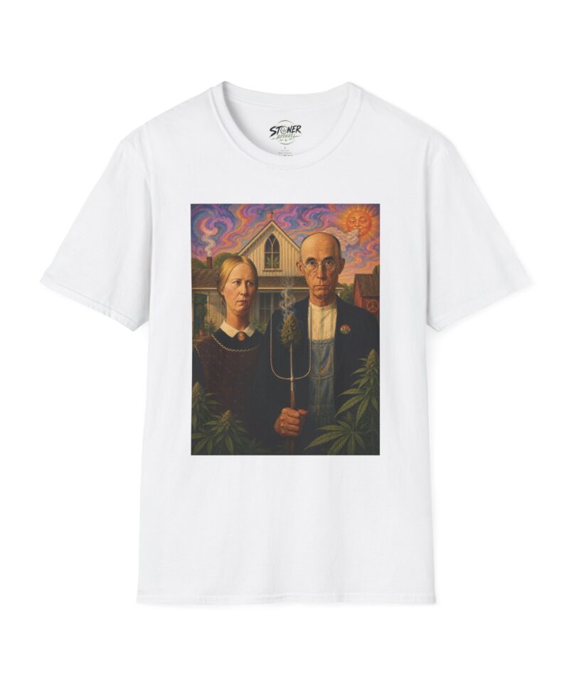 Stoner Apparel 'American Gothic' Parody Art Tee