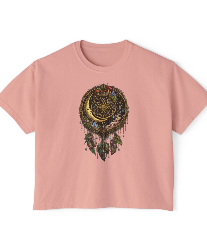 Stoner Apparel Women's Boxy Tee "Dreamcatcher" Crop Top