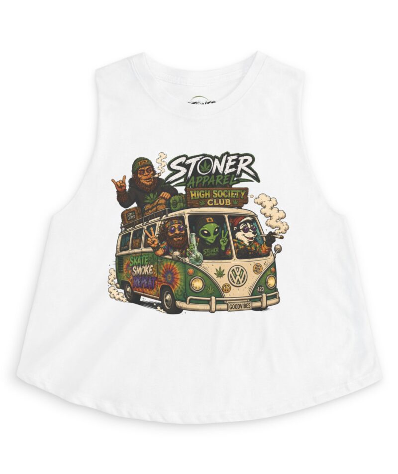 Stoner Apparel 'High Society Club' Crop Top