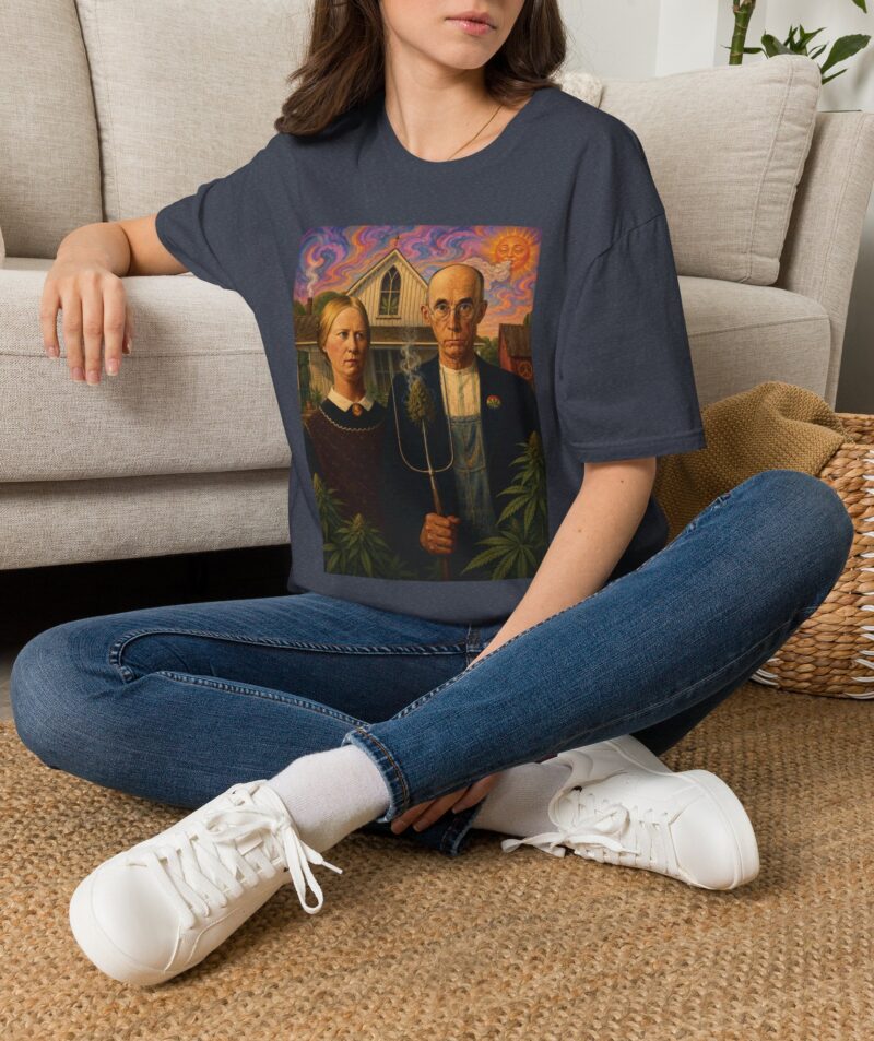 Stoner Apparel 'American Gothic' Parody Art Tee