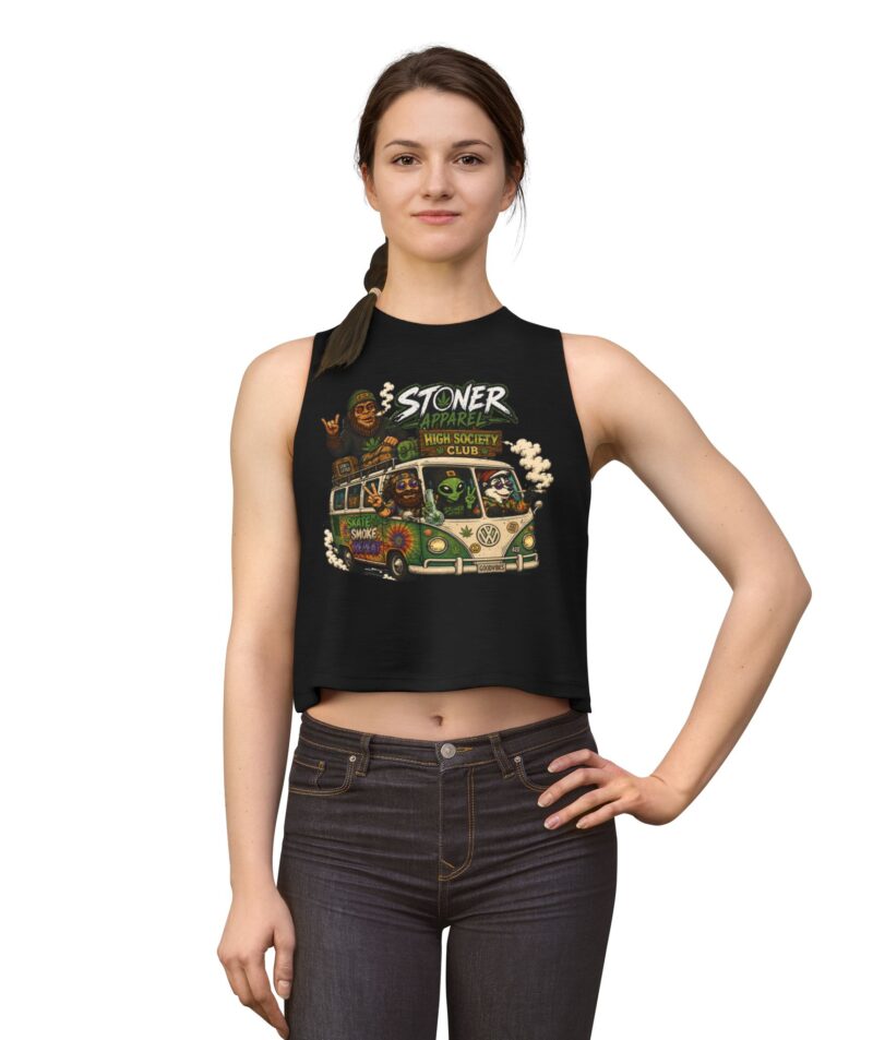 Stoner Apparel 'High Society Club' Crop Top