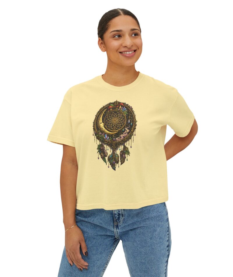 Stoner Apparel Women's Boxy Tee "Dreamcatcher" Crop Top
