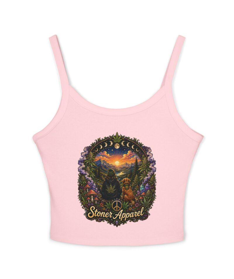 Stoner Apparel "Golden Hour" Women's Spaghetti Strap Graphic Tank Top