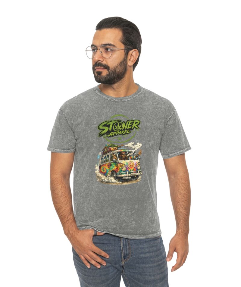 Stoner Hippie Bus Mineral Wash T-Shirt