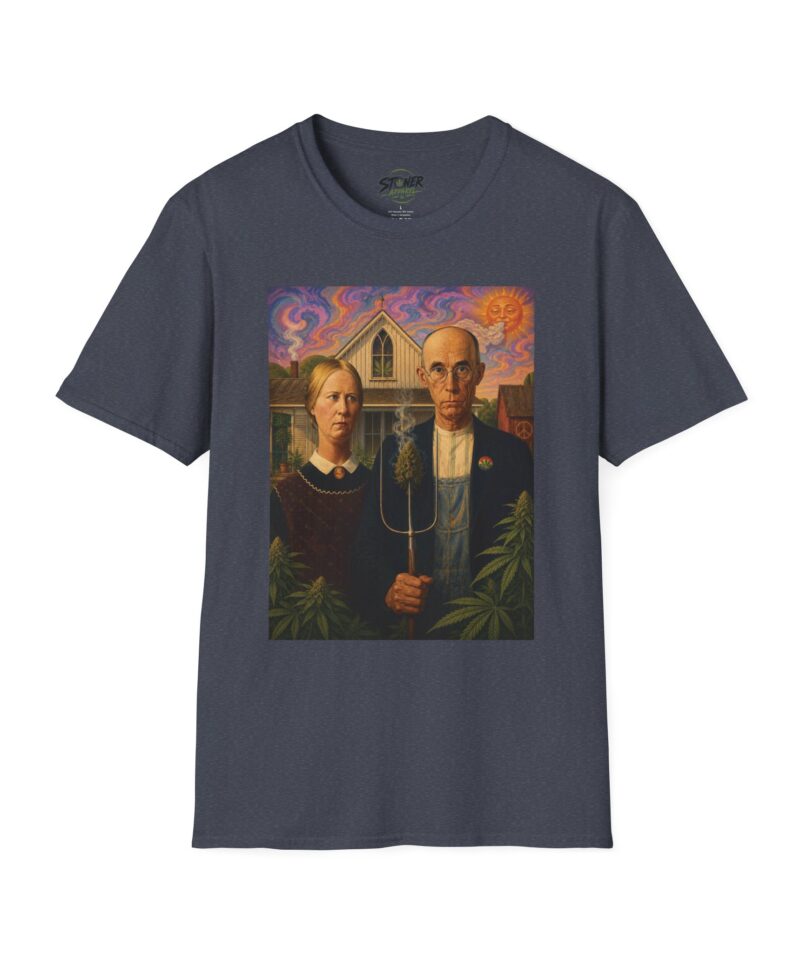 Stoner Apparel 'American Gothic' Parody Art Tee