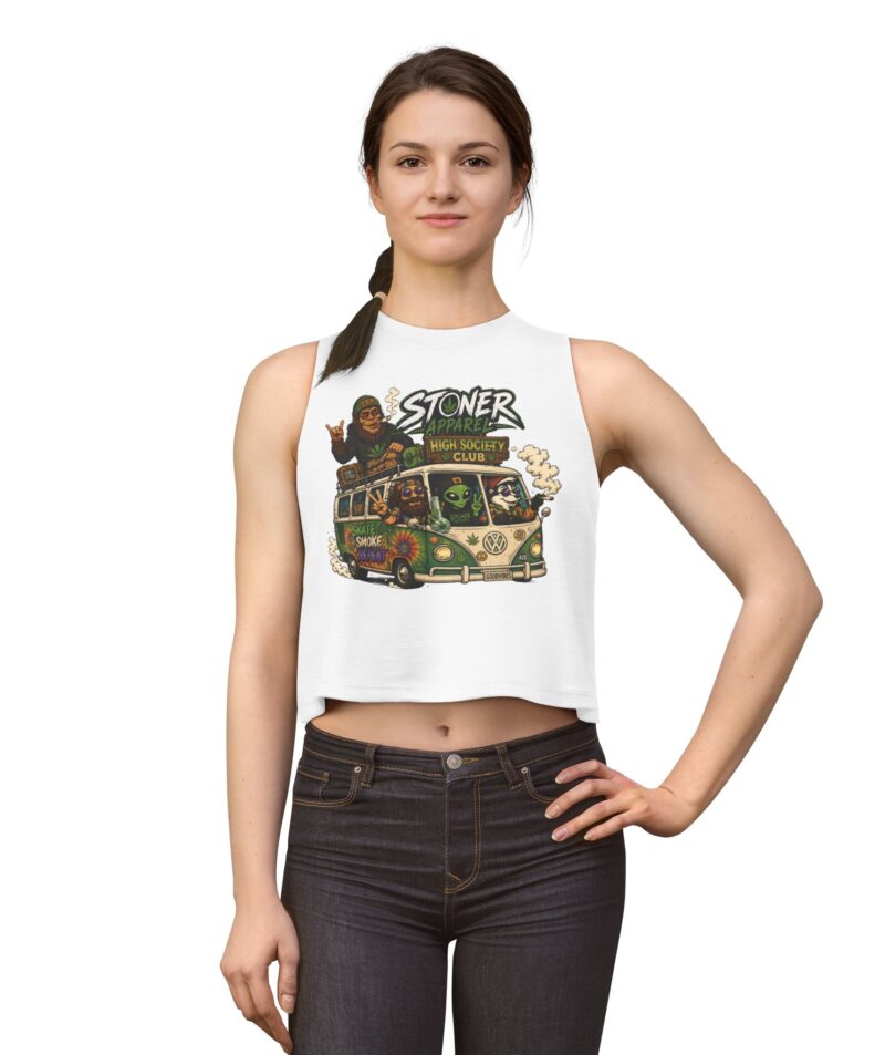Stoner Apparel 'High Society Club' Crop Top