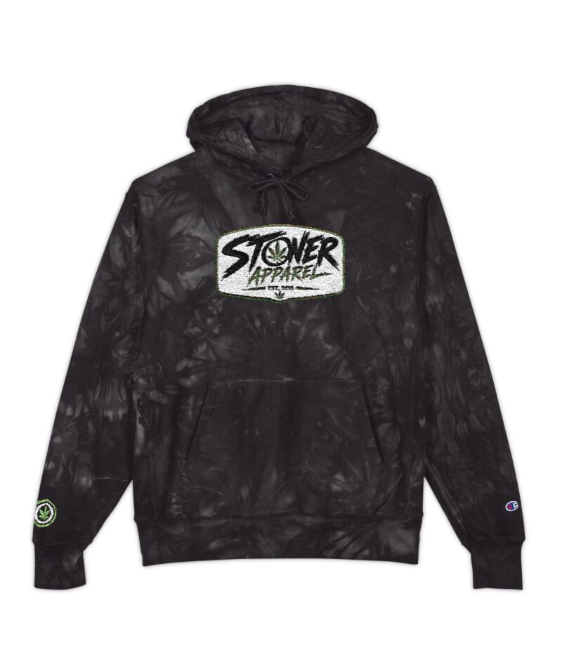Stoner Apparel Logo Tie-Dye Hoodie (Embroidery)