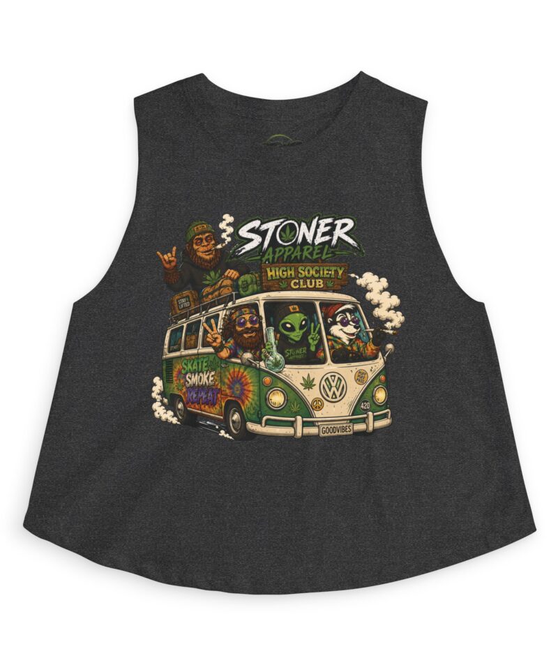 Stoner Apparel 'High Society Club' Crop Top