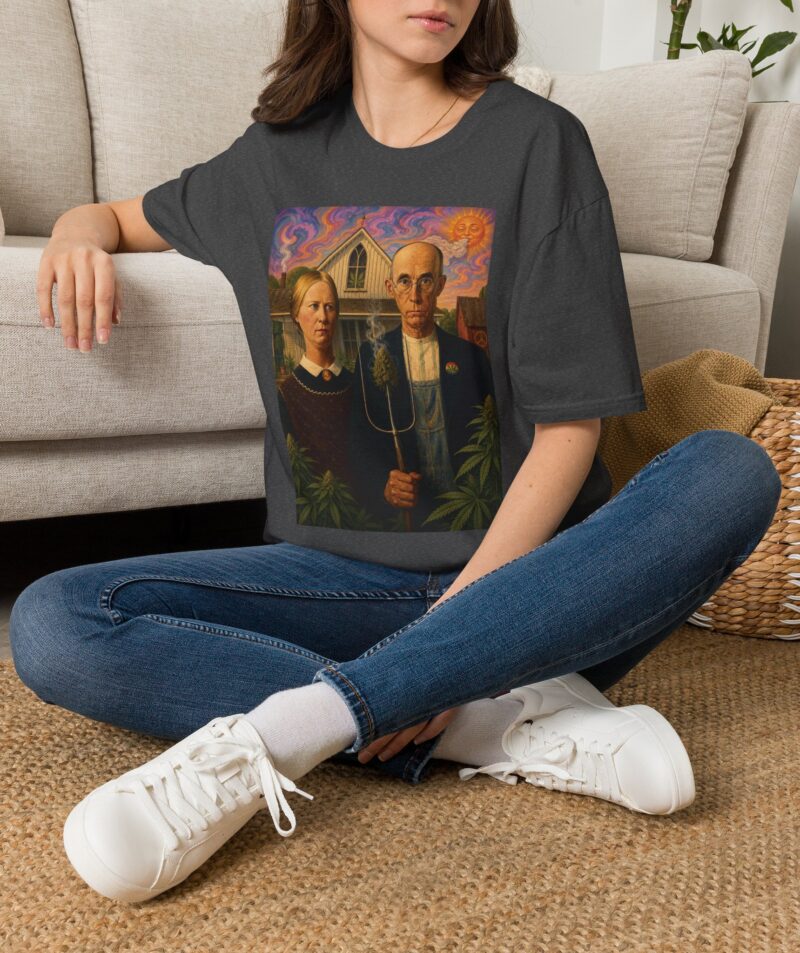 Stoner Apparel 'American Gothic' Parody Art Tee