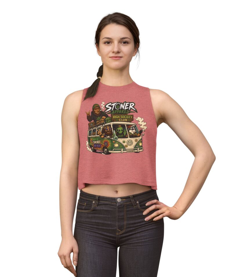Stoner Apparel 'High Society Club' Crop Top
