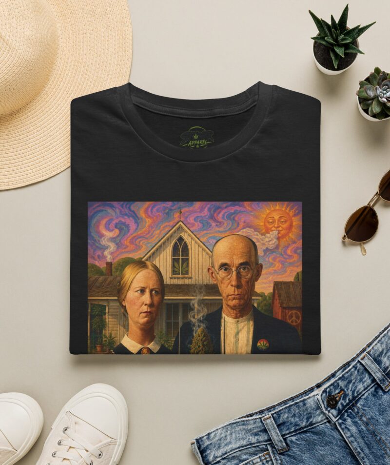 Stoner Apparel 'American Gothic' Parody Art Tee
