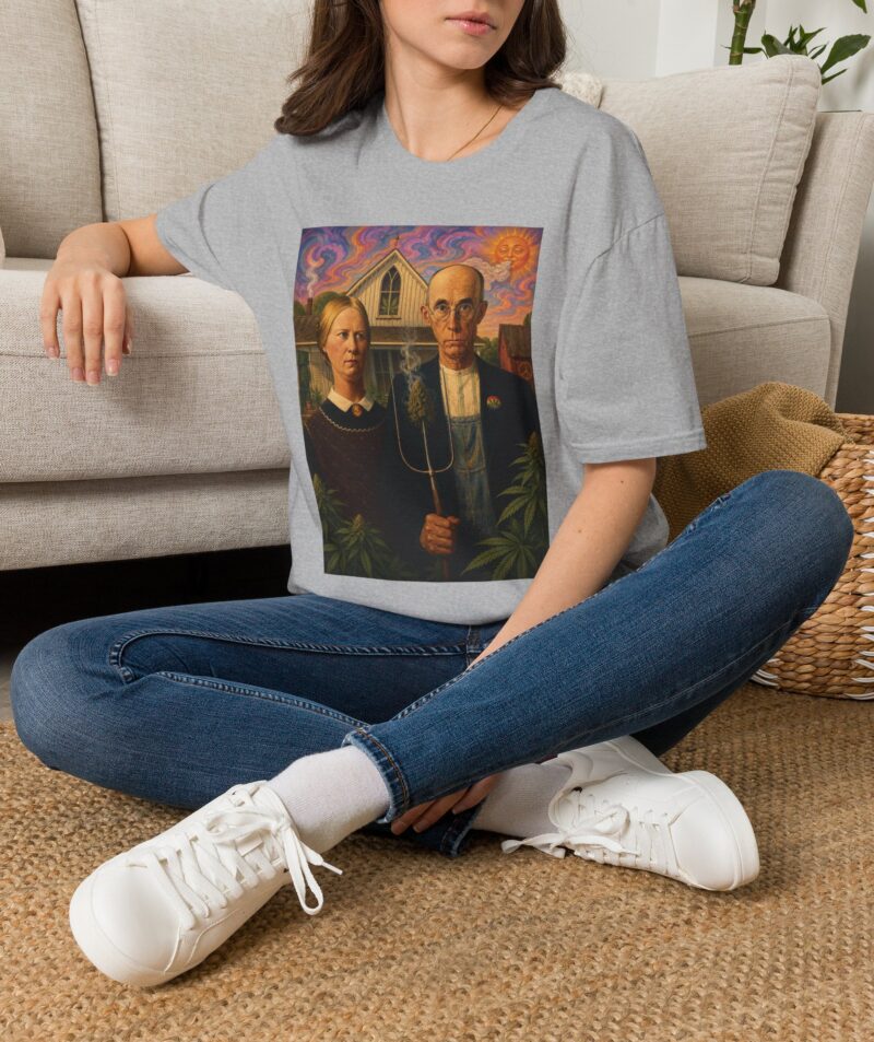 Stoner Apparel 'American Gothic' Parody Art Tee