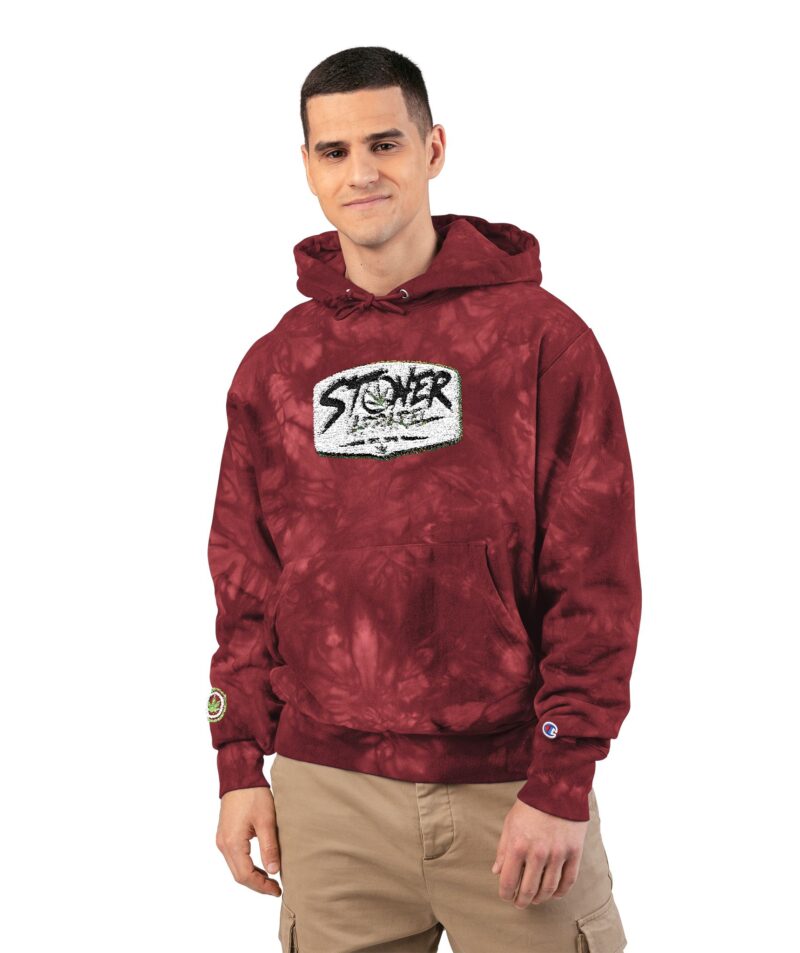 Stoner Apparel Logo Tie-Dye Hoodie (Embroidery)